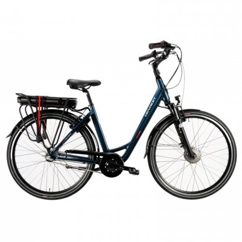 Bicicleta electrica devron 28124 - 28 inch, l, albastru