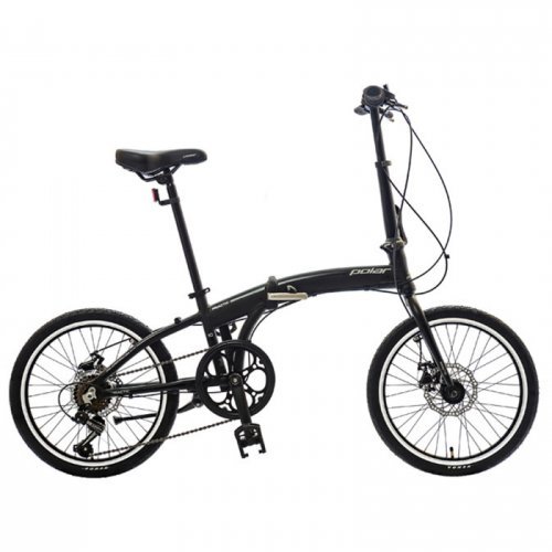 Bicicleta pliabila polar practic 10 - 20 inch, negru