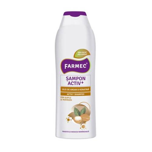 Șampon activ+ argan și keratină 400 ml