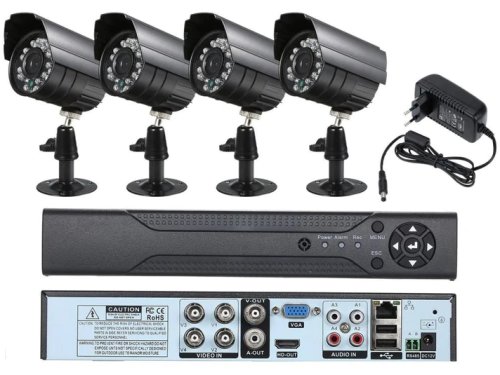 Gave Kit de supraveghere si securitate video, cctv 4 camere 5g 4k hd, lentile 3,6mm