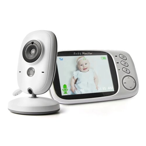 Mboss Baby monitor wireless vb603, monitorizare audio – video, monitorizare temperatura, comunicare bidirectionala, cantece de leagan, night vision, baterie incorporata
