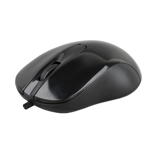 Mouse cu fir sbox m-901, rezolutie 1000 dpi, 3 butoane, negru