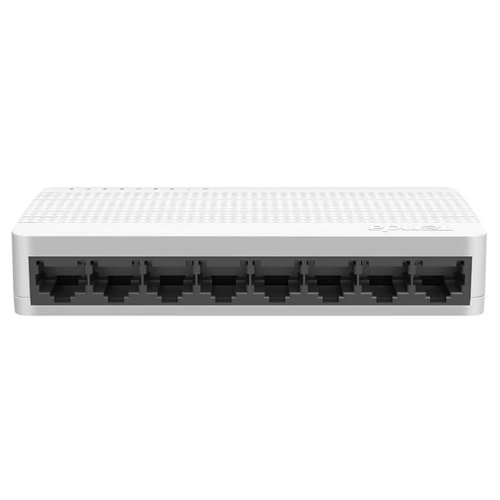 Switch tenda s108, 8 port-uri fast ethernet 10/100 mbps, alb