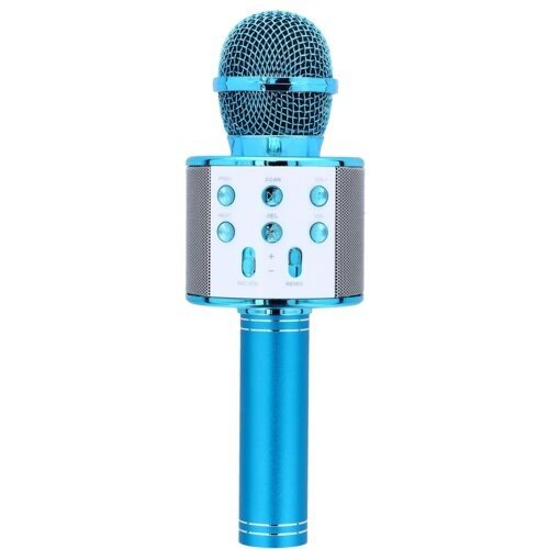 Microfon wireless pentru karaoke malplay,bleu