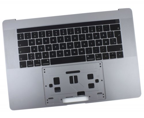 Tastatura apple macbook pro 15 a1990 mid 2019 neagra cu palmrest gri refurbished