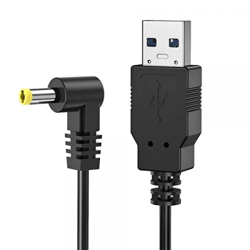 Cablu de alimentare usb a 2.0 la dc 4.0x1.7mm 5v 2a 1m pentru camere video laptop negru