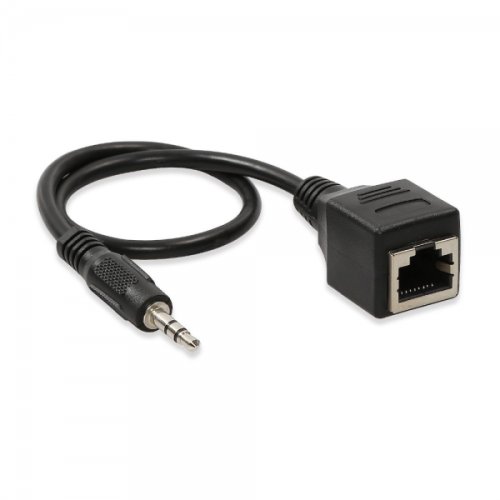 Cablut adaptor ethernet rj45 la jack 3.5 mm audio pentru dispozitive touchscreen ktv / vod etc 30 cm