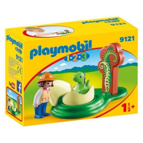 Playmobil 1.2.3. fetita cu oul dinozaurului