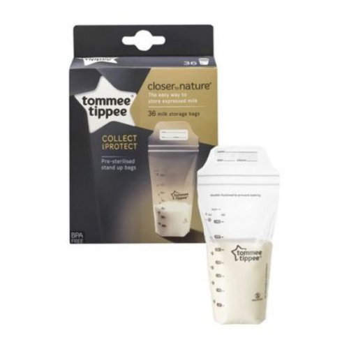 Pungi de stocare lapte matern closer to nature,tommee tippee, 36 buc