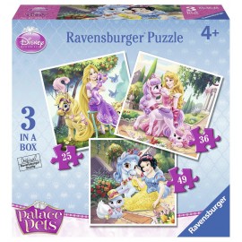 Puzzle palace pets 3 buc in cutie 253649 piese