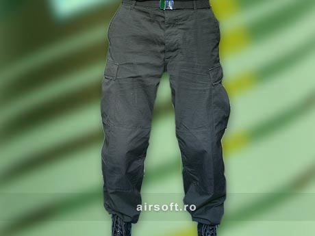 Pantaloni model ripstop (negru)