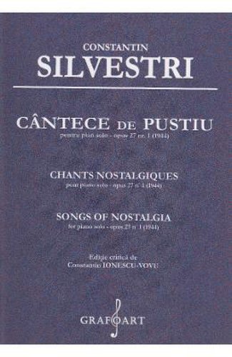Cantece de pustiu pentru pian solo opus 27 nr.1 - constantin silvestri