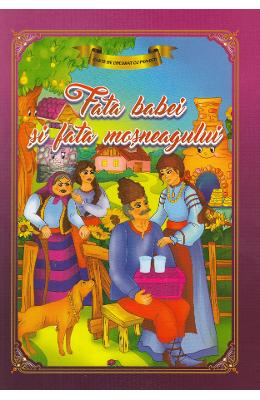 Fata babei si fata mosului. carte de colorat cu povesti
