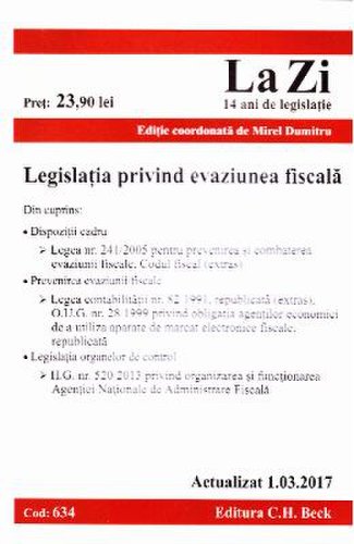 Legislatia privind evaziunea fiscala act. 1.03.2017