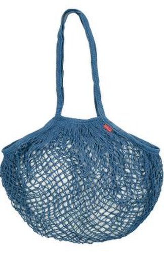 Sacosa cotton mesh. blue