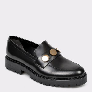 Pantofi aldo negri, rundra001, din piele naturala lacuita