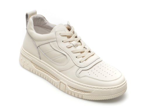 Pantofi gryxx albi, 52023, din piele naturala