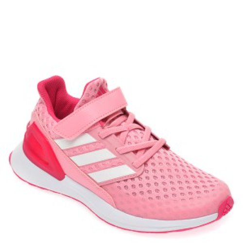 Pantofi sport adidas roz, rapidarun el k, din material textil