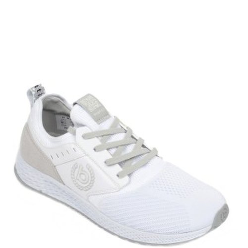 Pantofi sport bugatti albi, 5176a, din material textil