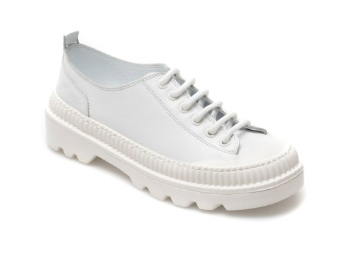 Pantofi sport flavia passini albi, 1024404, din piele naturala