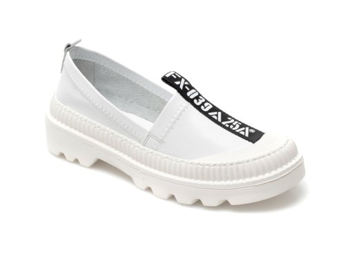 Pantofi sport flavia passini albi, 1024408, din piele naturala