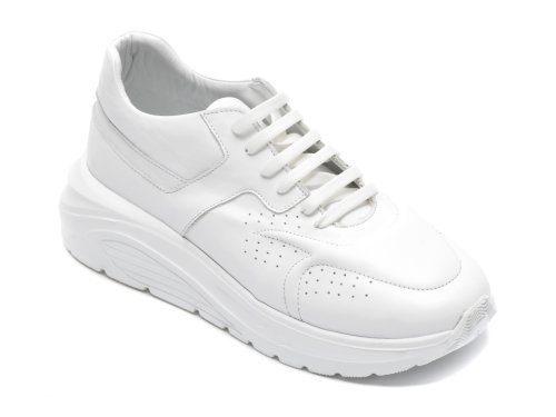 Pantofi sport flavia passini albi, 2110, din piele naturala