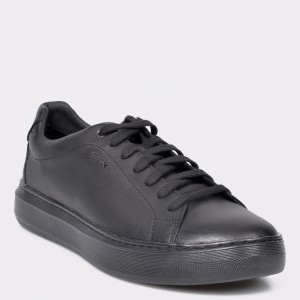 Pantofi sport geox negri, u845wb, din piele naturala