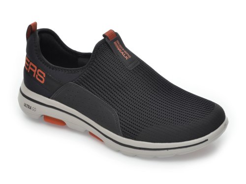 Pantofi sport skechers negri, go walk, din material textil