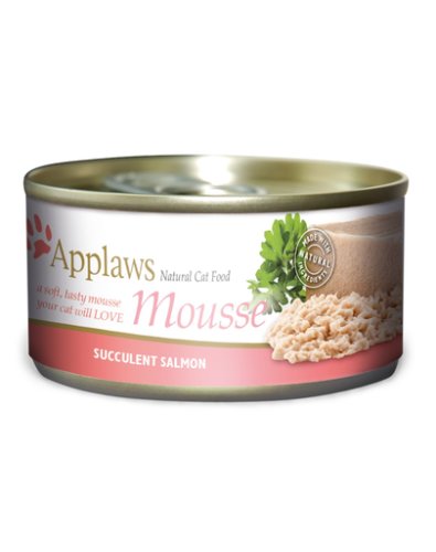 Applaws cat mousse hrana umeda pentru pisici, cu somon 70 g x 12 (10+2 gratis)
