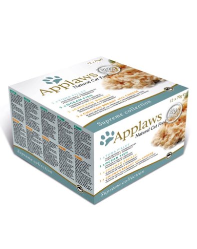 Applaws cat tin multipack 48x70g conserve pisici supreme collection + capac conserve simply from nature gratis