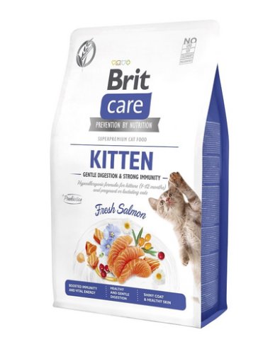 Brit care grain-free kitten immunity 2 kg hrana pentru pisoi, hipoalergenica