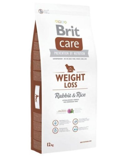 Brit care weight loss rabbit   rice hrana uscata caini supraponderali 24 kg (2 x 12 kg)