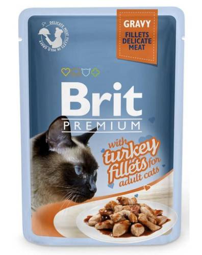 Brit premium cat fillets in gravy curcan 85g