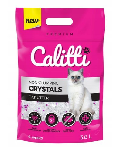 Calitti crystals silicat litiera pisici 7,6 l (2 x 3,8 l)