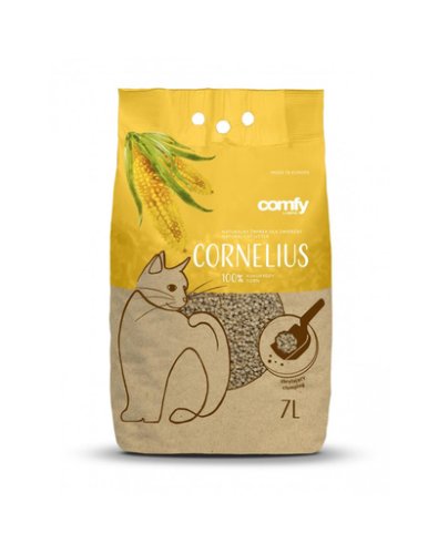Comfy cornelius asternut biodegradabil pentru litiera pisicilor, din porumb 7l