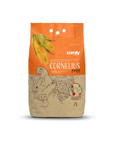 Comfy cornelius substrat universal de porumb pentru custi si voliere 7l petit cu miros de capsuna salbatica