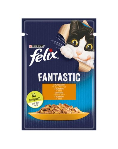 Felix fantastic hrana umeda cu pui pentru pisici adulte 85g