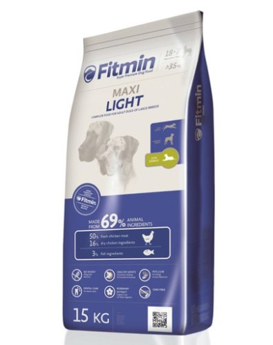 Fitmin maxi light hrana uscata pentru caini adulti de talie medie predispusi la ingrasare 30 kg (2 x 15 kg)