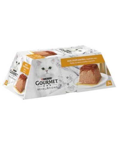 Gourmet revelations hrana umeda pentru pisici, mousse de pui 2 x 57 g