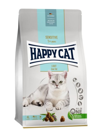 Happy cat sensitive light hrana uscata pentru pisici adulte cu sistem digestiv sensibil 10 kg