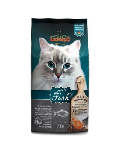 Leonardo adult ocean fish   rice hrana uscata pisici adulte, cu peste si orez 7,5 kg