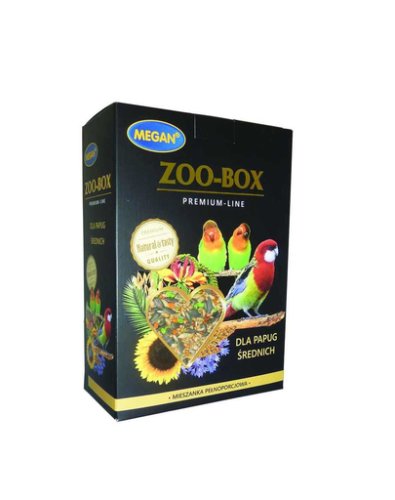 Megan zoo-box premium line hrana pentru papagali medii 750g