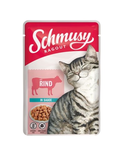 Schmusy ragout plic hrana pisica, vita in sos 22x100 g