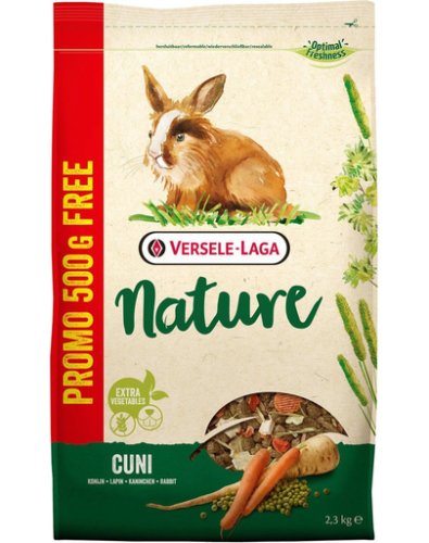 Versele-laga cuni nature hrana iepuri miniaturali 1,8 kg + 500 g gratis