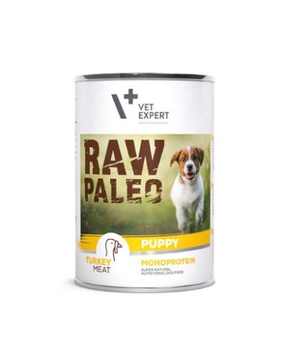 Vetexpert raw paleo puppy cu carne de curcan 400 g