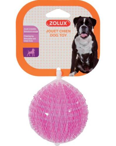 Zolux jucărie tpr pop minge cu bumbi 8 cm roz