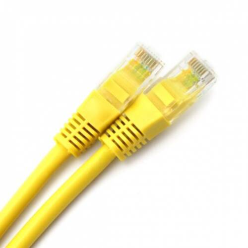 Cablu de retea utp cat 5e 0.5m galben, spacer sp-pt-cat5-0.5m-y