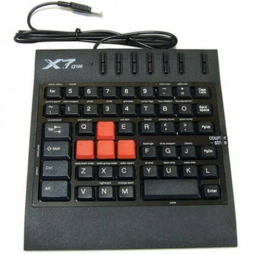 Tastatura 7x fast gaming usb, a4tech g100
