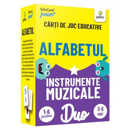 Duocard - alfabetul. instrumente muzicale