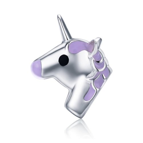 Talisman din argint purple unicorn